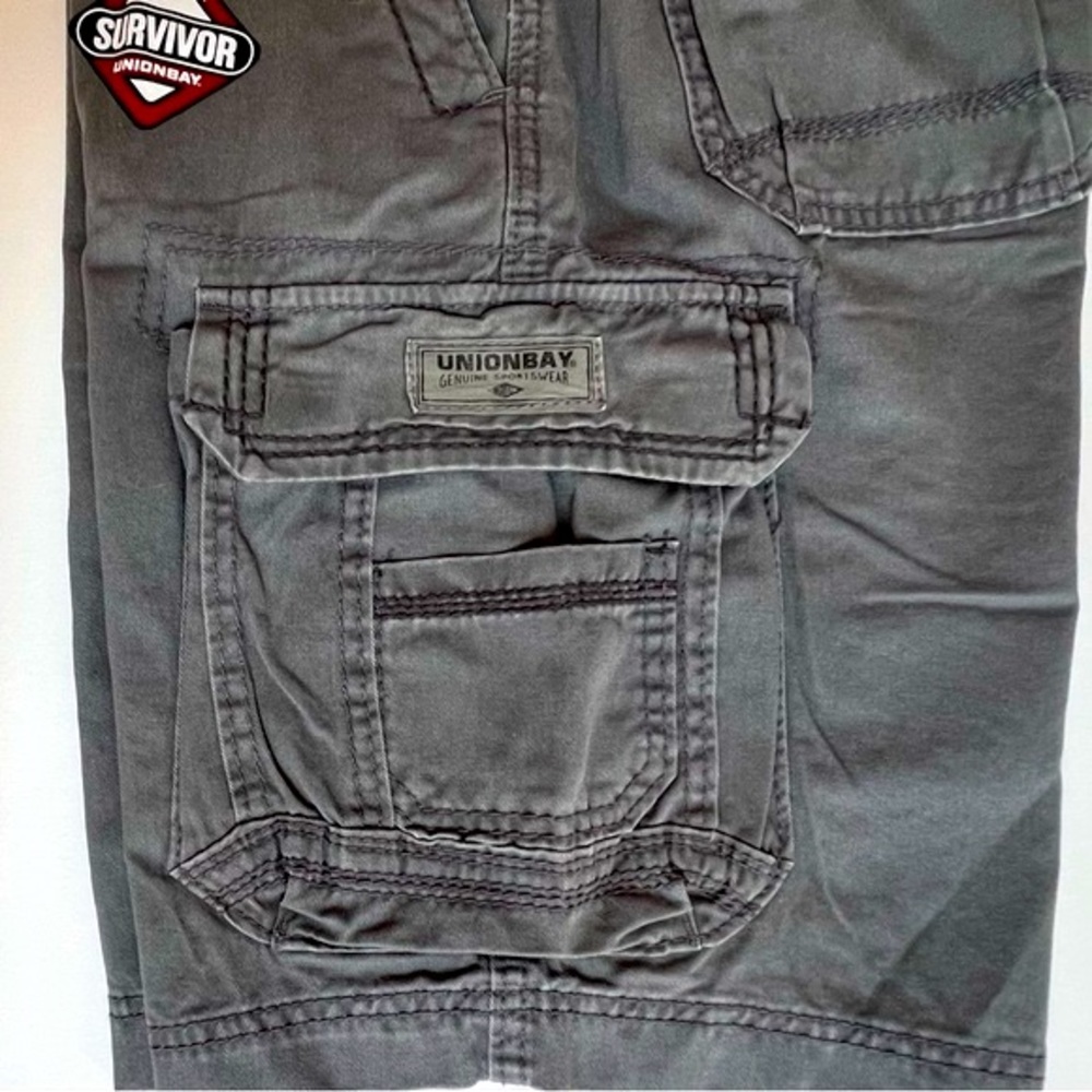 UNIONBAY Cargo Shorts, Gray NWT - Picture 7 of 12